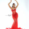 Red Dragonfruit Prom Dress